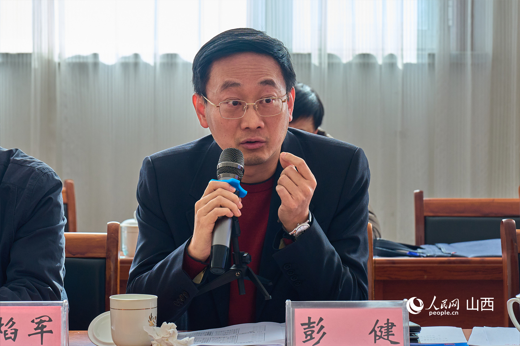 文化和旅游部文化和旅游研究基地（中國(guó)傳媒大學(xué)）主任彭健。人民網(wǎng) 張超寧攝